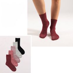 Дамски луксозни къси чорапи 