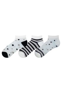 Дамски луксозни къси чорапи "Марина"-Комплект от три чифта